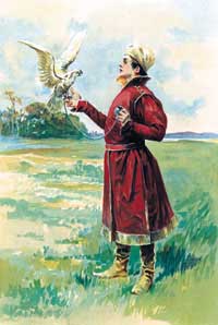 Н.С. Самокиш. Сокольник
(" Царская охота " Т.1. СПб, 1896)